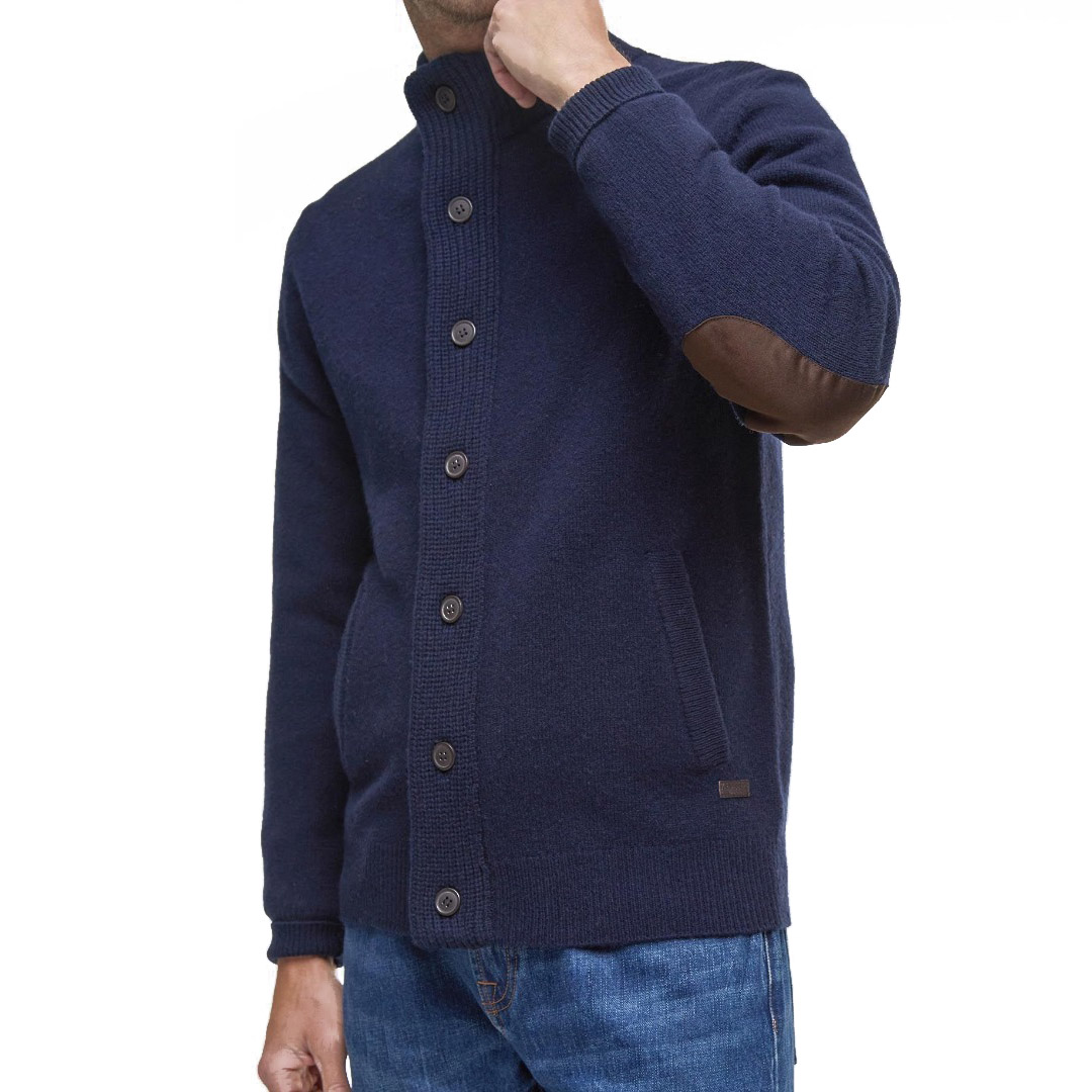 Barbour Cardigan Blu Mkn0731 131484